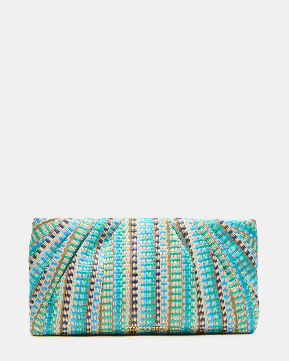 PALOMAA Bag Blue/Multi Straw Clutch Crossbody Handbag | Steve Madden online