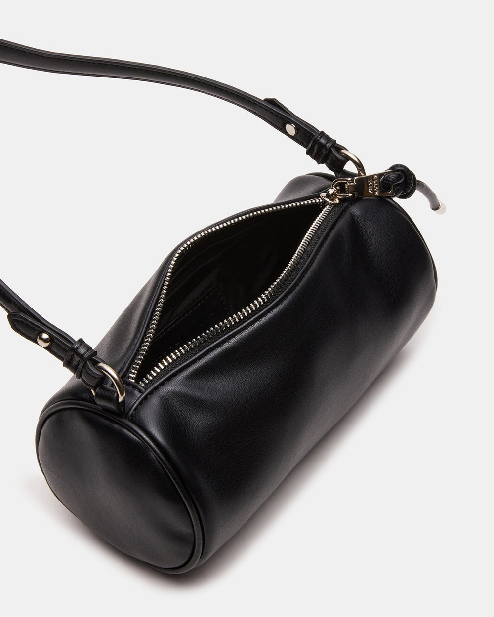 PRIYA Bag Black Mini Barrel Shoulder Handbag | Steve Madden on Sale