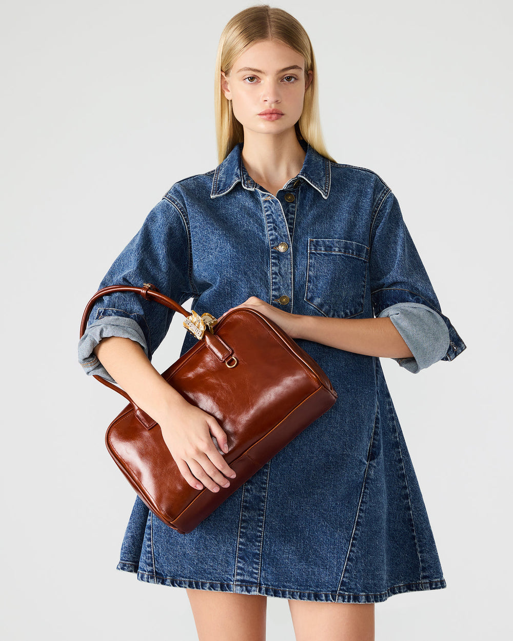 CANDICE Bag Black Shoulder Strap Box Satchel Handbag | Steve Madden near me