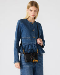 CLARK Bag Black Structured Top-Handle Mini Handbag | Steve Madden on Sale