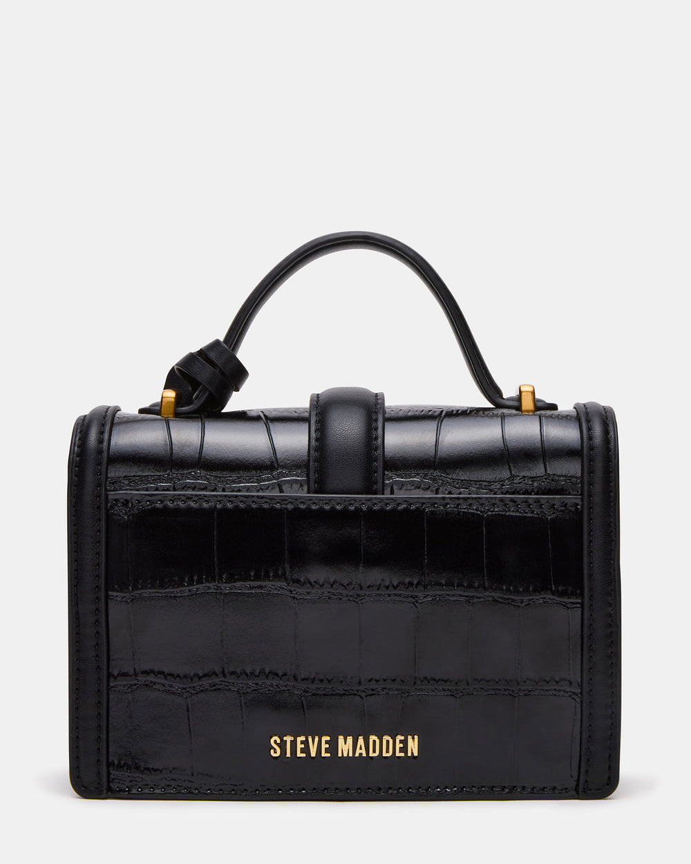 CLARK Bag Black Structured Top-Handle Mini Handbag | Steve Madden on Sale
