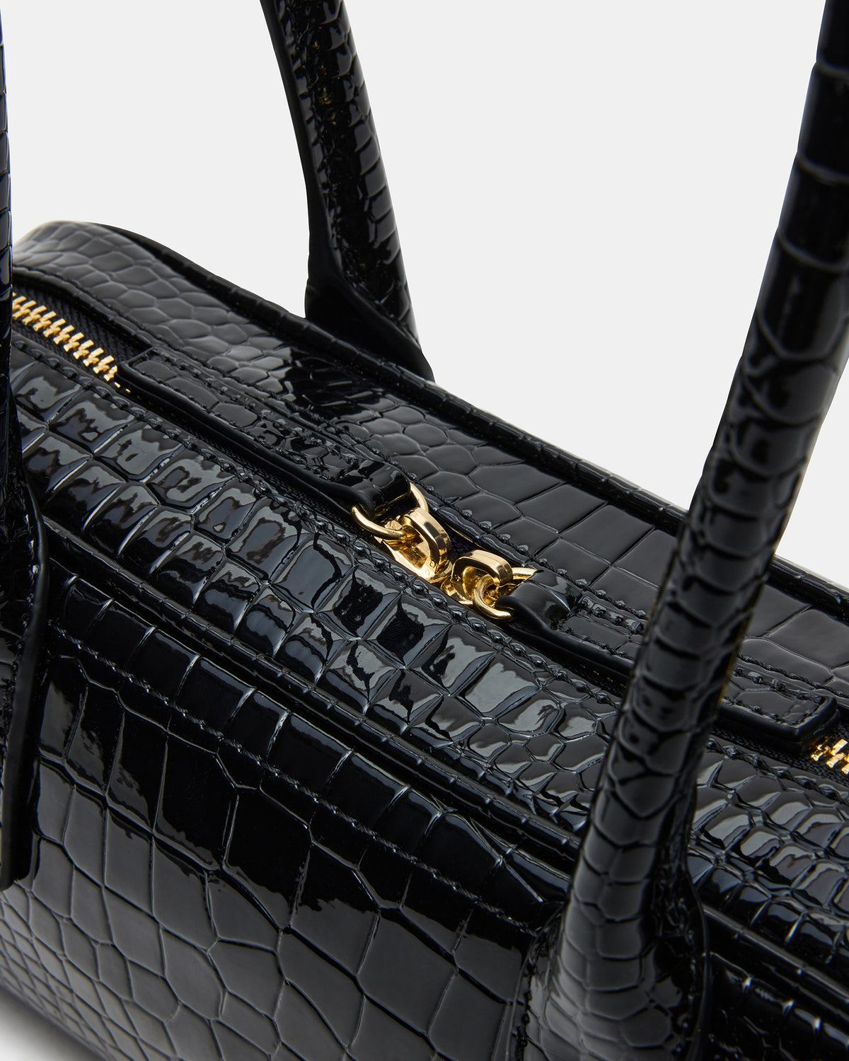 ANISE Bag Black Crocodile Elongated Shoulder Strap Handbag | Steve Madden near me