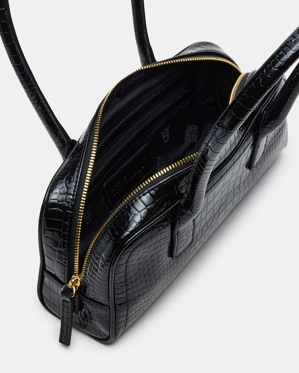 ANISE Bag Black Crocodile Elongated Shoulder Strap Handbag | Steve Madden near me