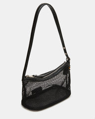 VIXEN Bag Black Shoulder Strap Mesh Structured Bottom Women's Handbag | Steve Madden discount