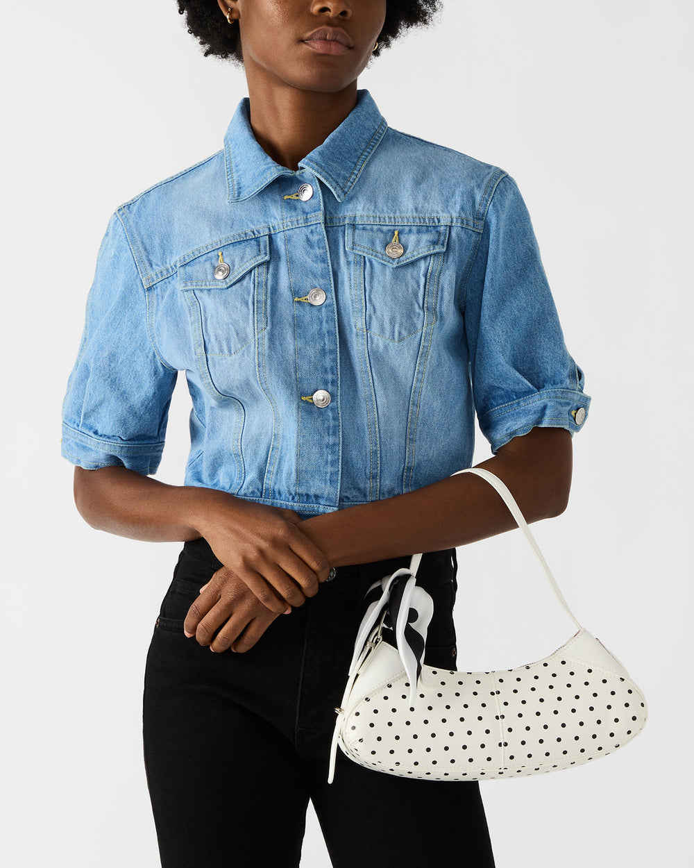 ROXEY Bag Dots Crescent-Shaped Top-Zipper Shoulder Strap Handbag | Steve Madden US