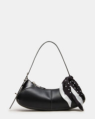 ROXEY Bag Black Crescent-Shaped Top-Zipper Shoulder Strap Handbag | Steve Madden outlet