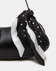 ROXEY Bag Black Crescent-Shaped Top-Zipper Shoulder Strap Handbag | Steve Madden outlet