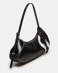 ROXEY Bag Black Crescent-Shaped Top-Zipper Shoulder Strap Handbag | Steve Madden outlet