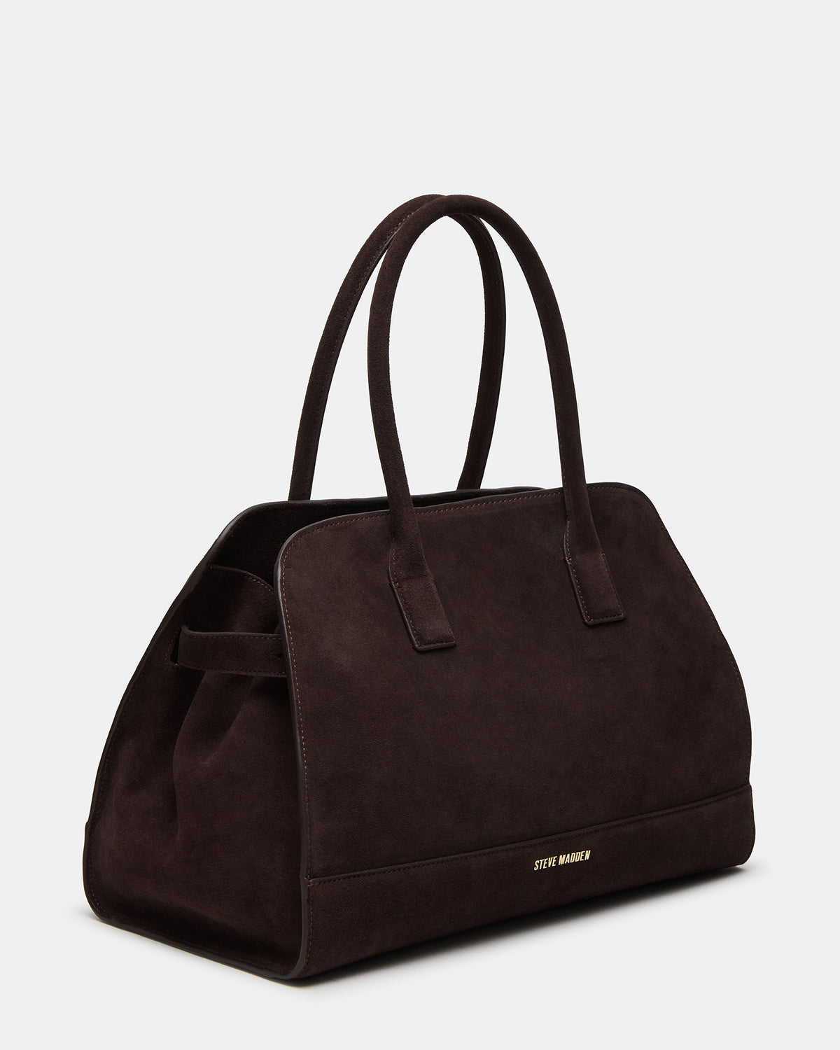 HEIDEE Bag Brown Suede | Women's Shoulder Strap Tote Handbag | Steve Madden online