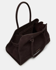 HEIDEE Bag Brown Suede | Women's Shoulder Strap Tote Handbag | Steve Madden online