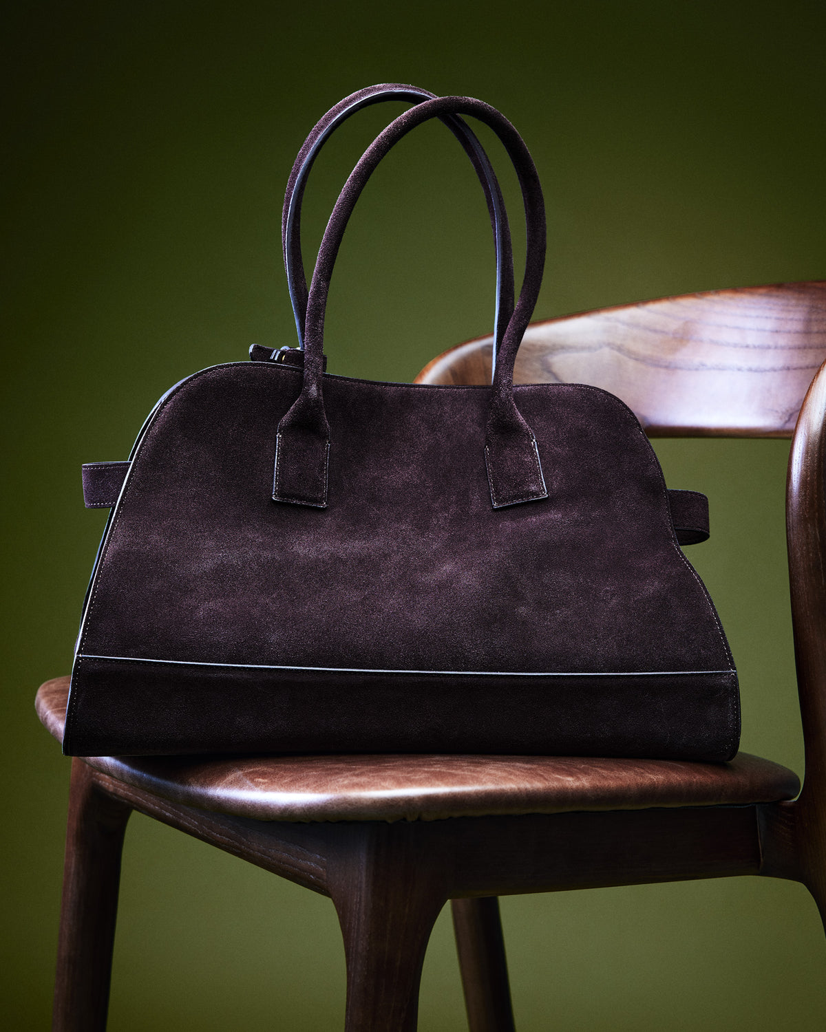 HEIDEE Bag Brown Suede | Women's Shoulder Strap Tote Handbag | Steve Madden online