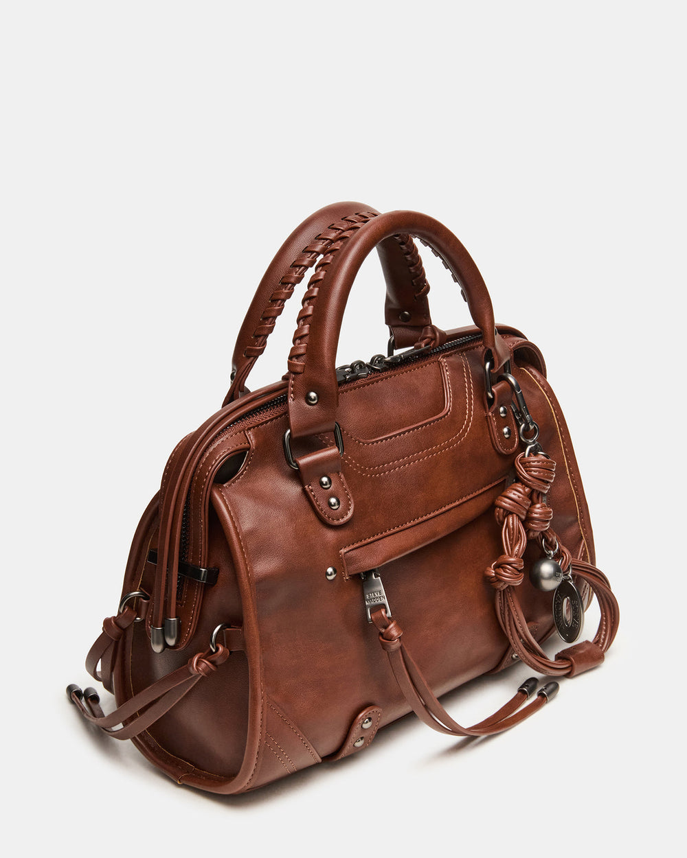 RIGGS BAG RUST Slouchy Top-Handle Crossbody Satchel Handbag | Steve Madden US