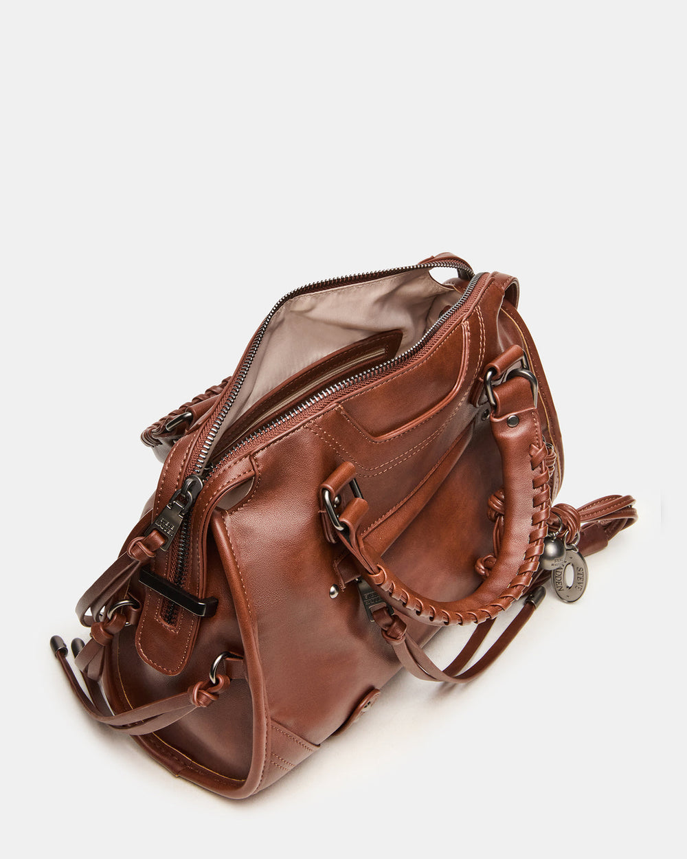 RIGGS BAG RUST Slouchy Top-Handle Crossbody Satchel Handbag | Steve Madden US