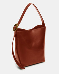 SOFIEE Bag Rust Leather Shoulder Strap Bucket Tote Handbag | Steve Madden outlet