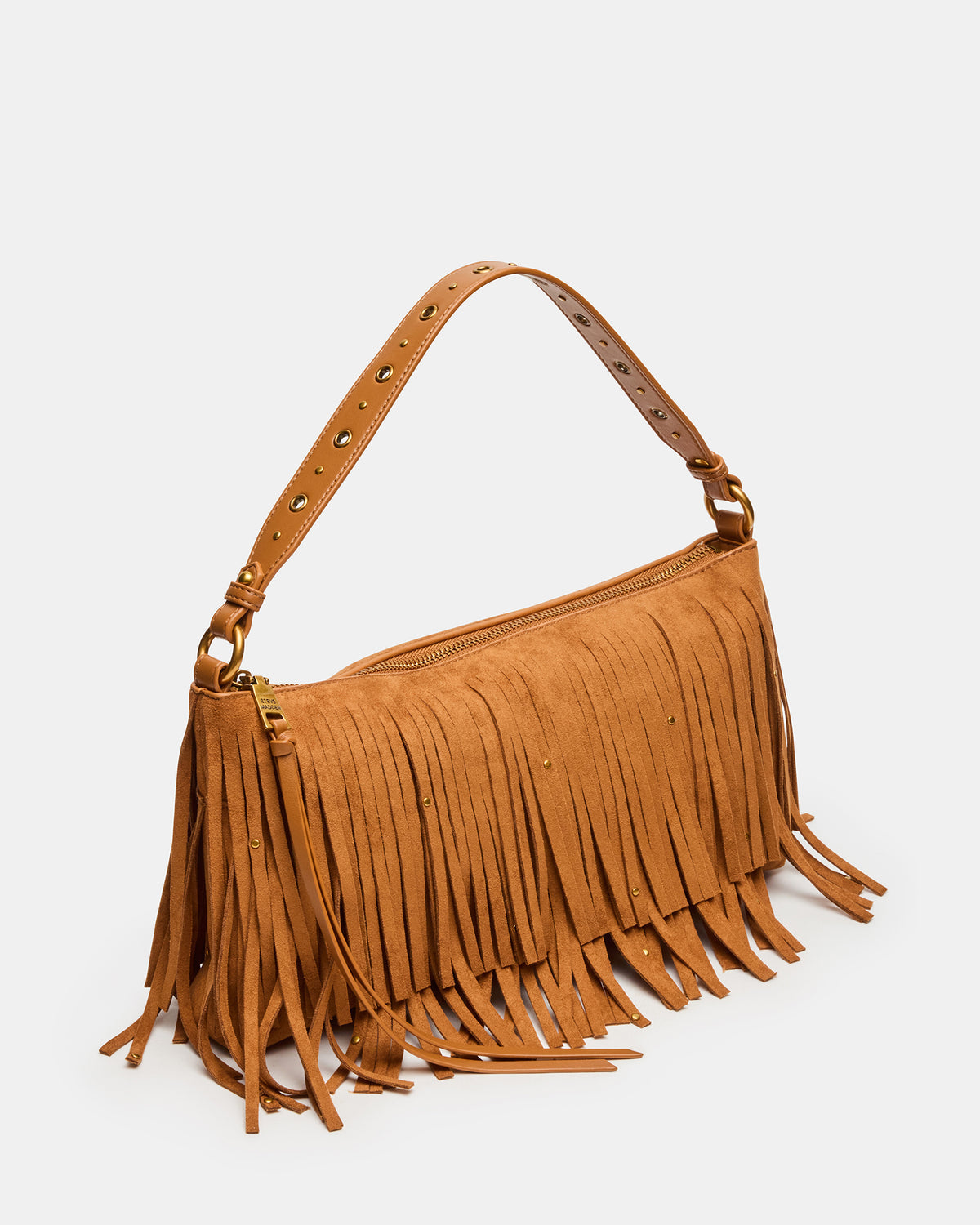 BOHEME Bag Tobacco Shoulder Strap Studded Fringe Handbag | Steve Madden Sale