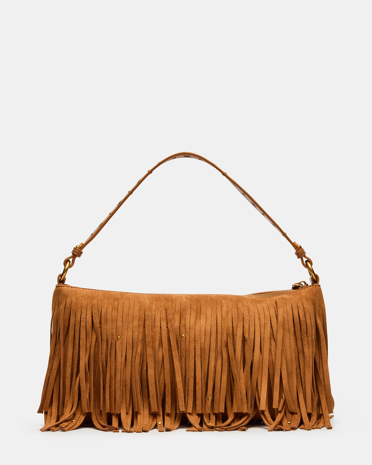 BOHEME Bag Tobacco Shoulder Strap Studded Fringe Handbag | Steve Madden Sale