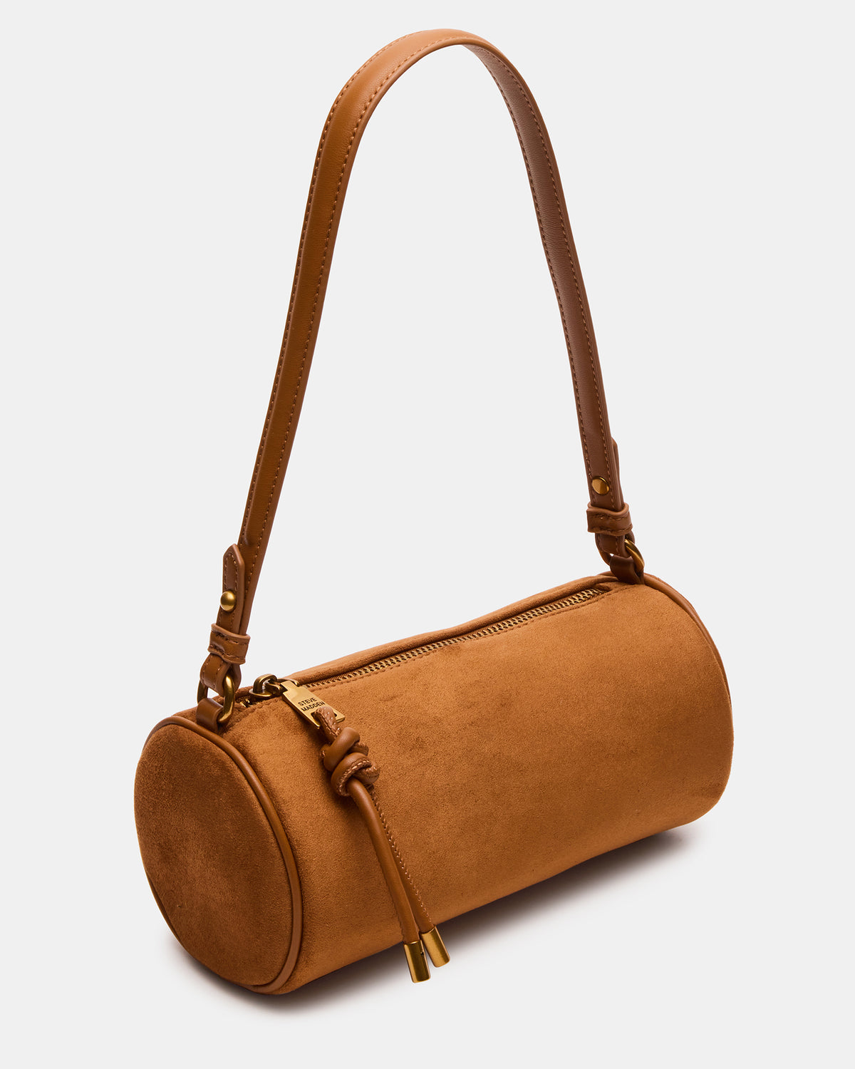 PRIYA Bag Tobacco Mini Barrel Shoulder Handbag | Steve Madden for Sale