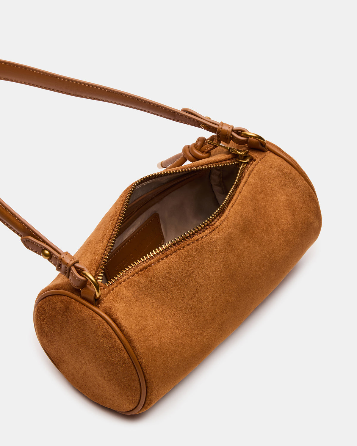 PRIYA Bag Tobacco Mini Barrel Shoulder Handbag | Steve Madden for Sale
