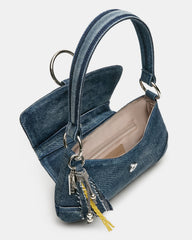 ALBANY Bag Denim/Blue Western-Inspired Denim Shoulder Handbag | Steve Madden on Sale
