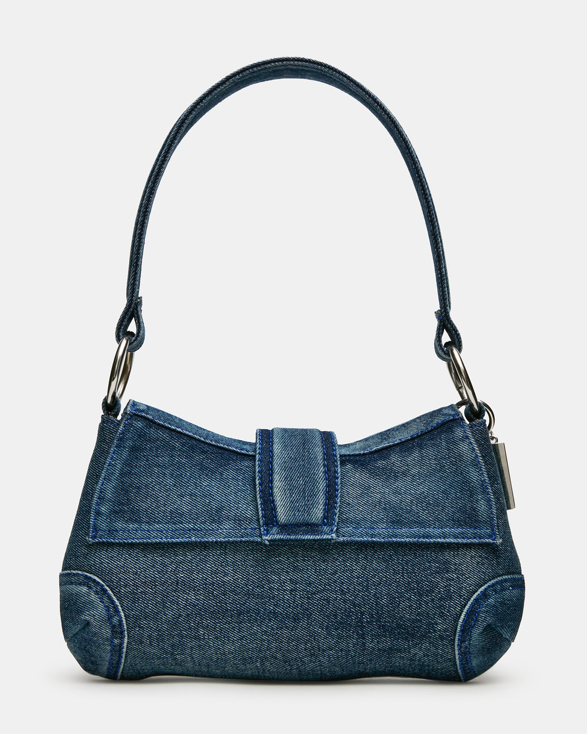 ALBANY Bag Denim/Blue Western-Inspired Denim Shoulder Handbag | Steve Madden on Sale