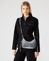 VITAL Denim Fabric Women's Shoulder Bag | Steve Madden near me