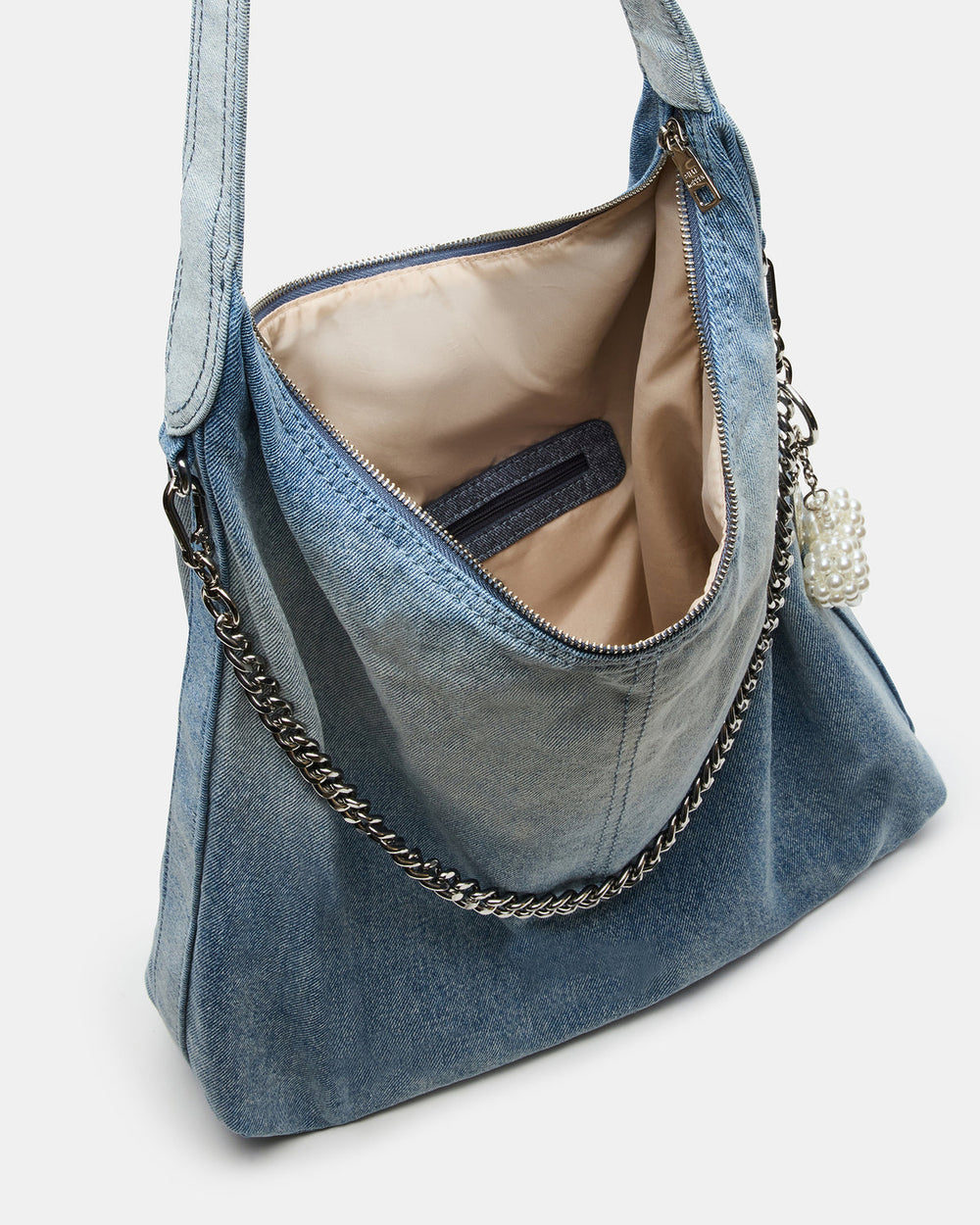 KREWE Bag Denim Slouchy Hobo Shoulder Strap Tote Handbag | Steve Madden online