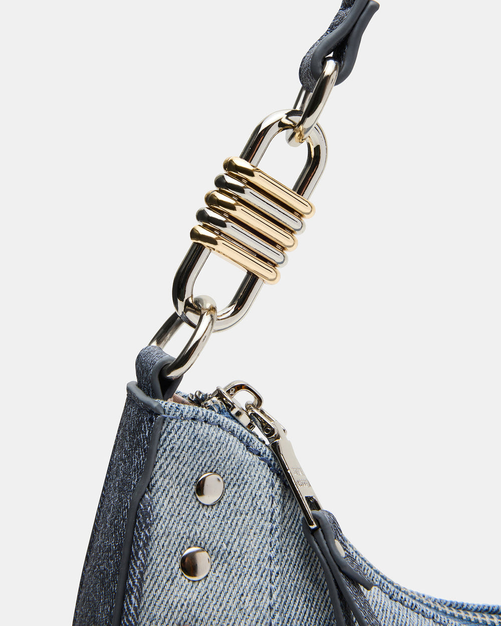 LIAMM Bag Denim Shoulder Strap Dome-Studded Women's Handbag | Steve Madden outlet