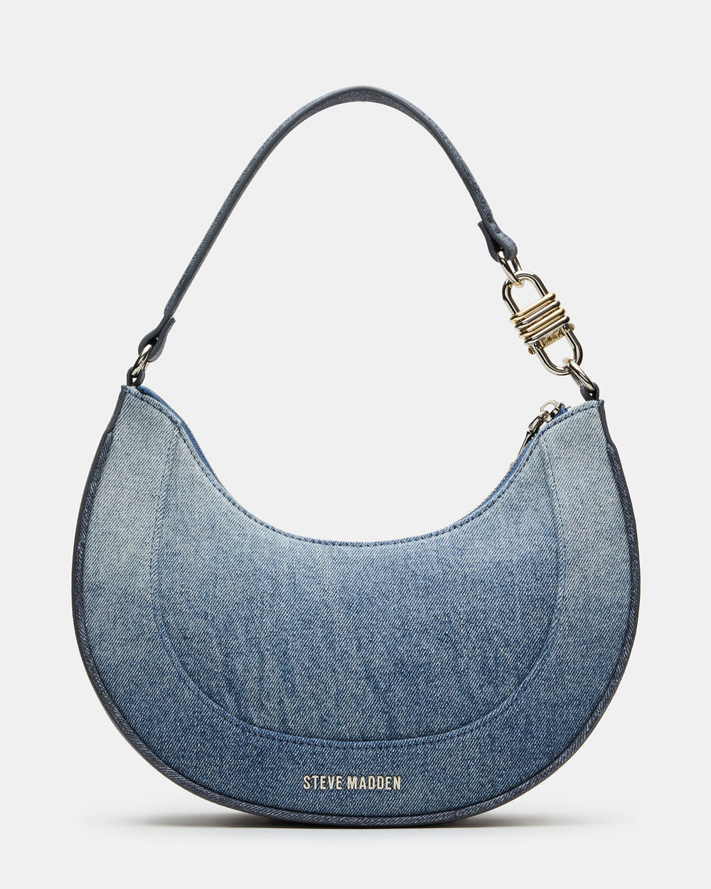 LIAMM Bag Denim Shoulder Strap Dome-Studded Women's Handbag | Steve Madden outlet