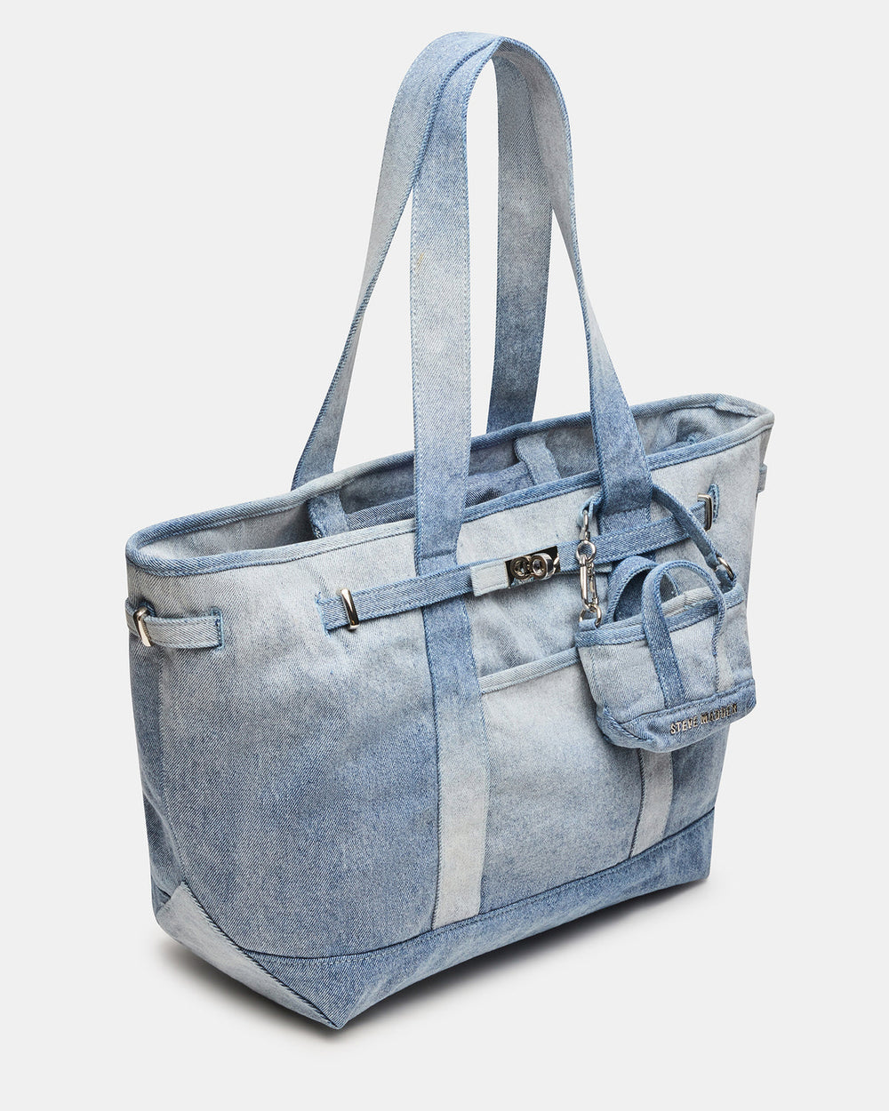BOAT Bag Denim Shoulder Strap Denim Tote Handbag | Steve Madden Sale