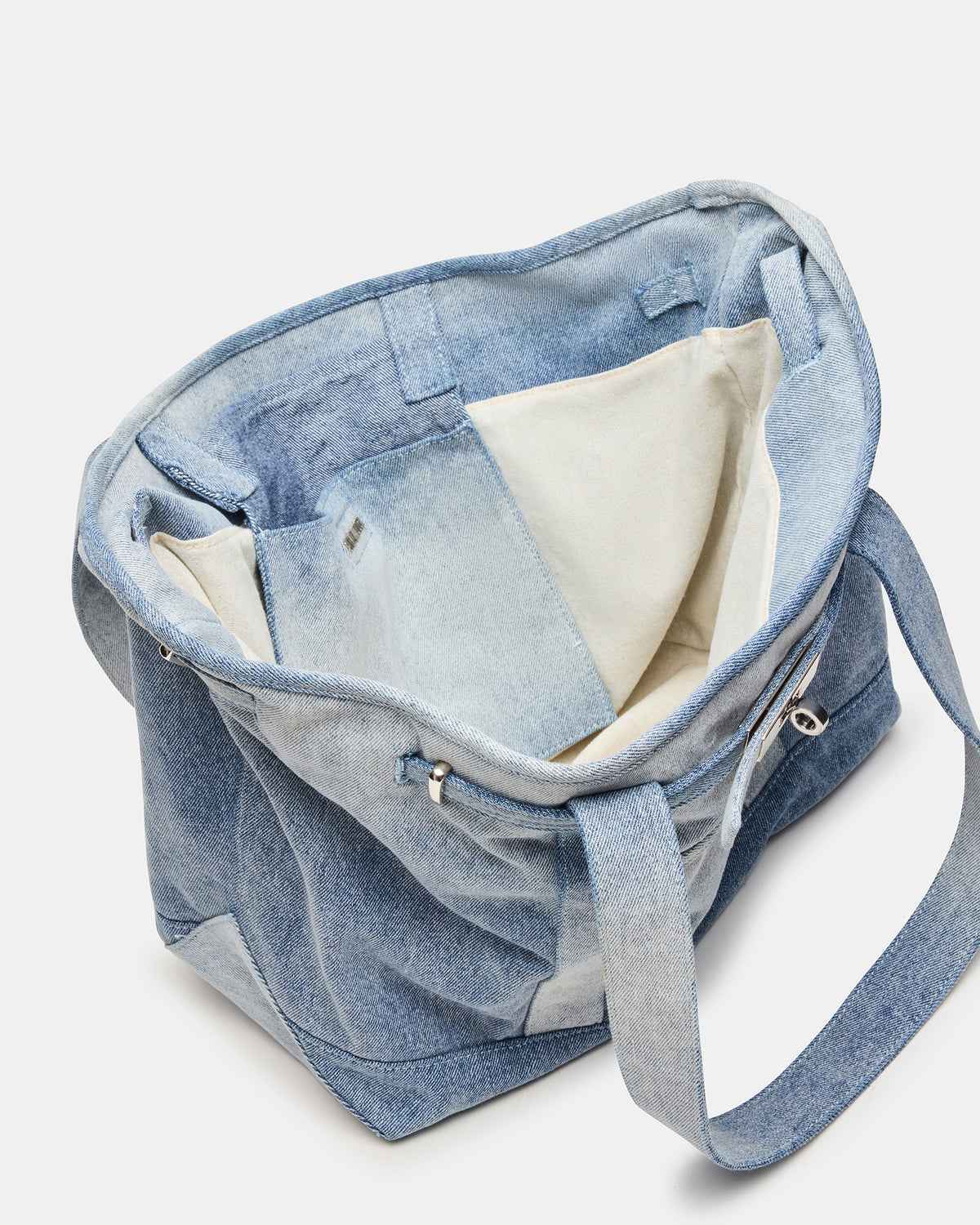 BOAT Bag Denim Shoulder Strap Denim Tote Handbag | Steve Madden Sale