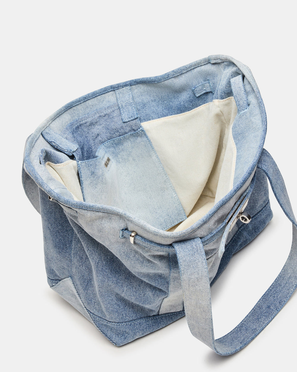 BOAT Bag Denim Shoulder Strap Denim Tote Handbag | Steve Madden Sale