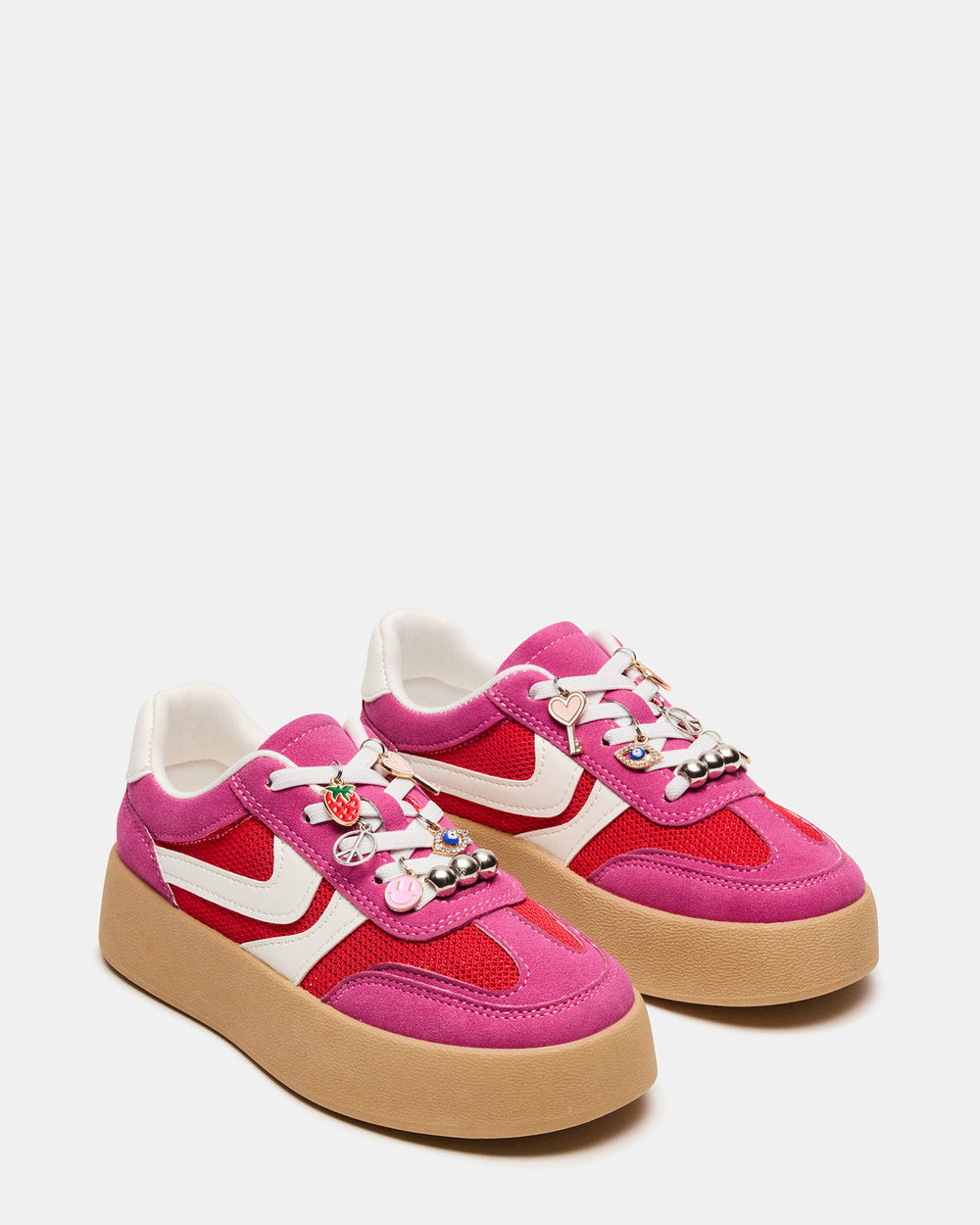 Kids' JERSEY Pink Girls' Low-Top Platform Sneaker | Steve Madden Sale