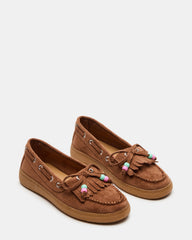 Kids' KRISP Cognac Girls' Boat Shoe Loafer | Steve Madden for Sale