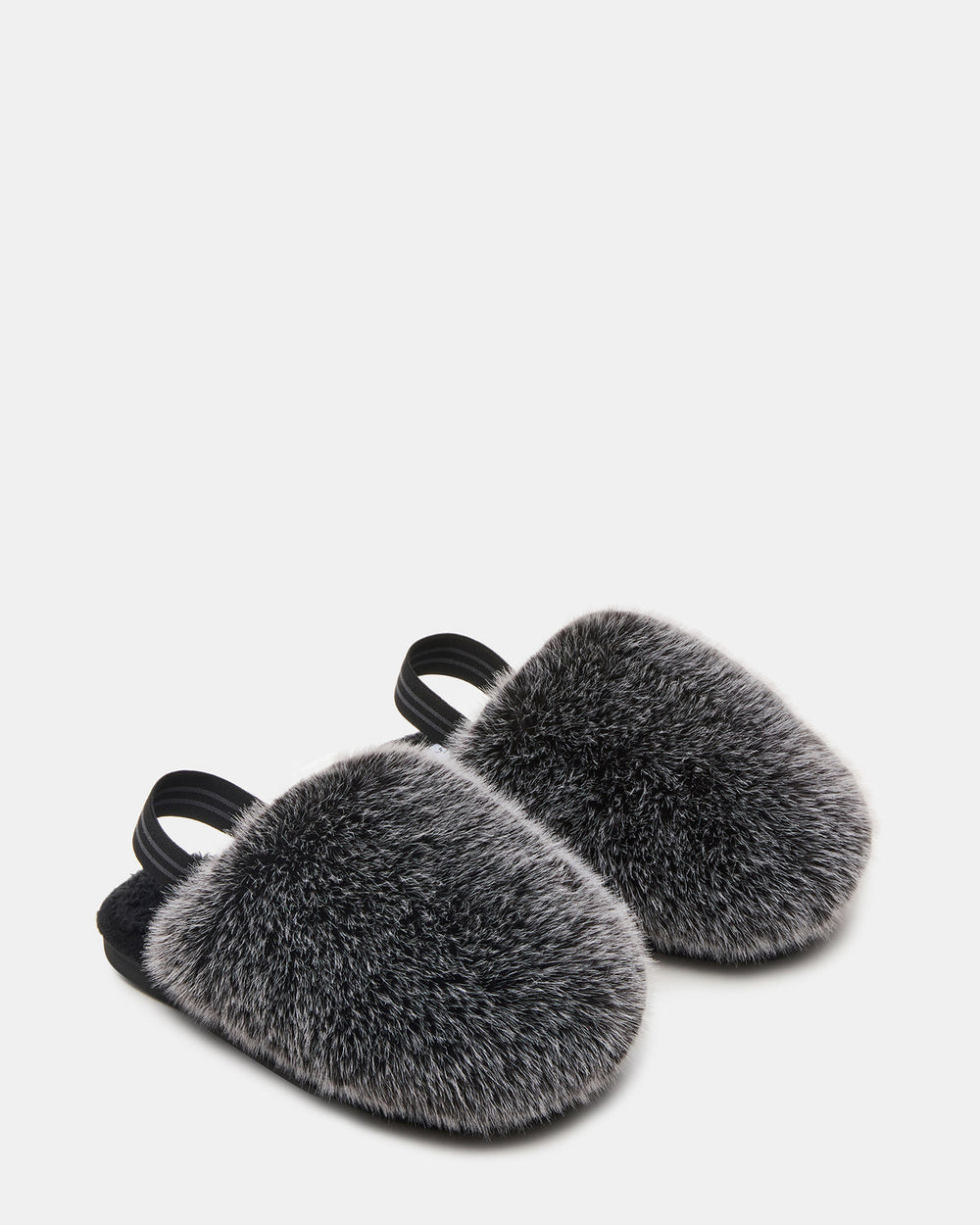 Kids' POOF Grey Slip-On Faux Fur Girls' Flat | Steve Madden near me