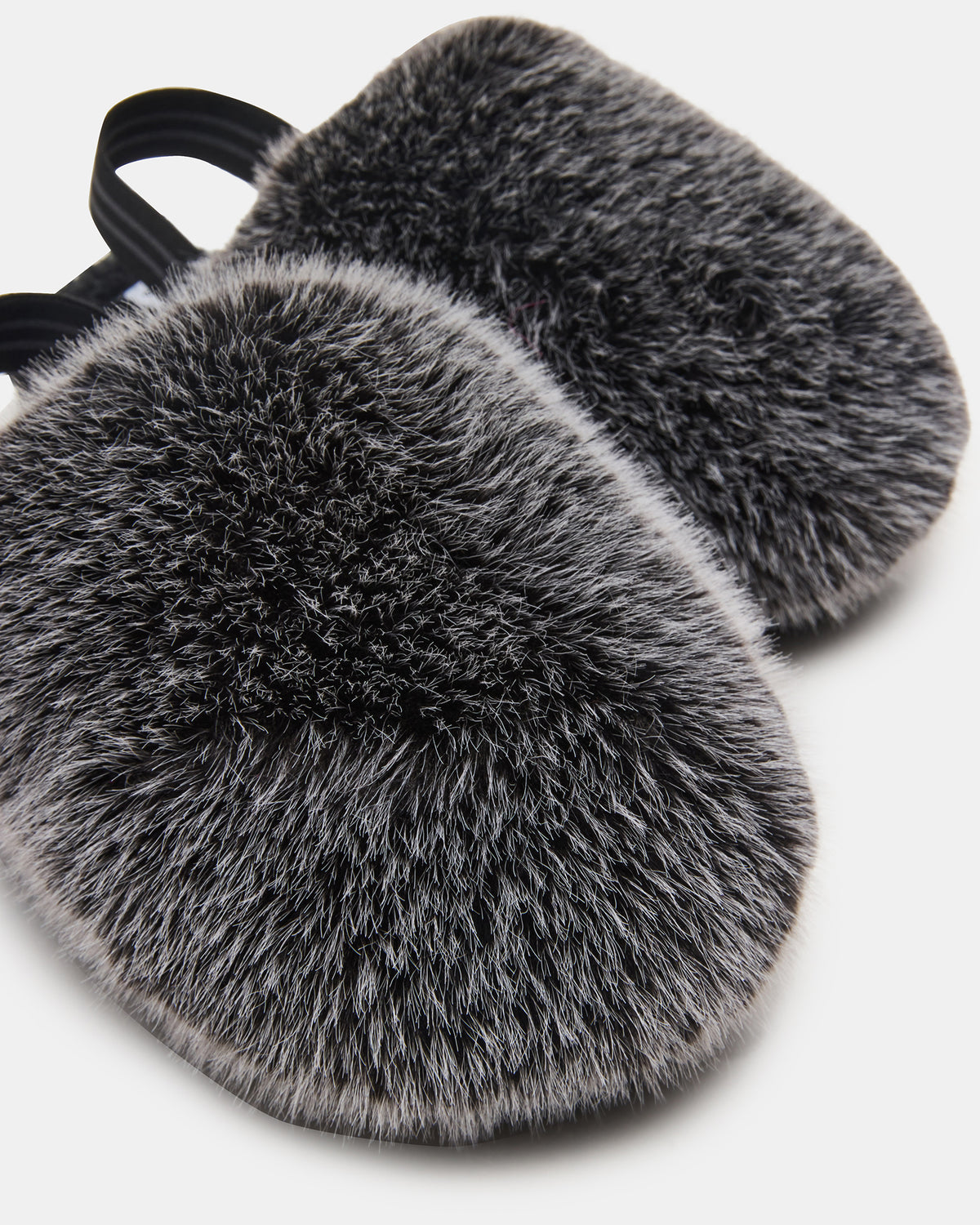 Kids' POOF Grey Slip-On Faux Fur Girls' Flat | Steve Madden near me