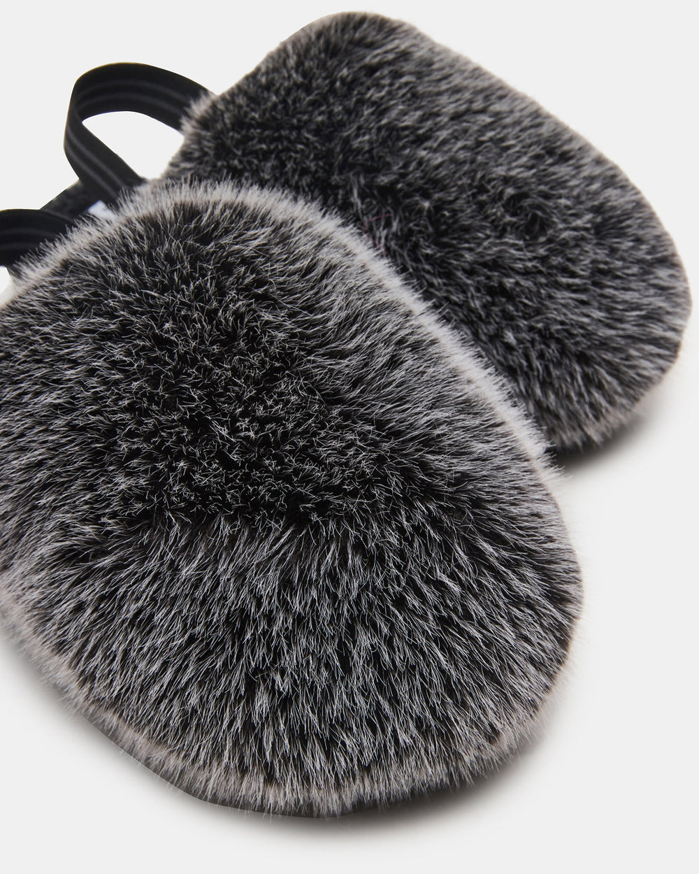 Kids' POOF Grey Slip-On Faux Fur Girls' Flat | Steve Madden near me