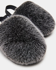 Kids' POOF Grey Slip-On Faux Fur Girls' Flat | Steve Madden near me