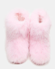 Kids' BEASTIE Pink Faux Fur Girls' Ankle Boot | Steve Madden online