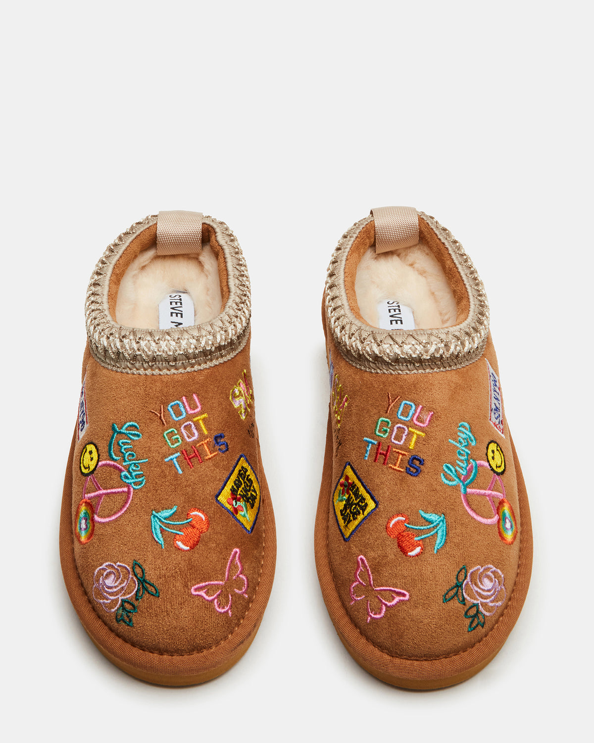 Kids' SELENA Cognac Multi Girls' Slip-On Mule Flat | Steve Madden US