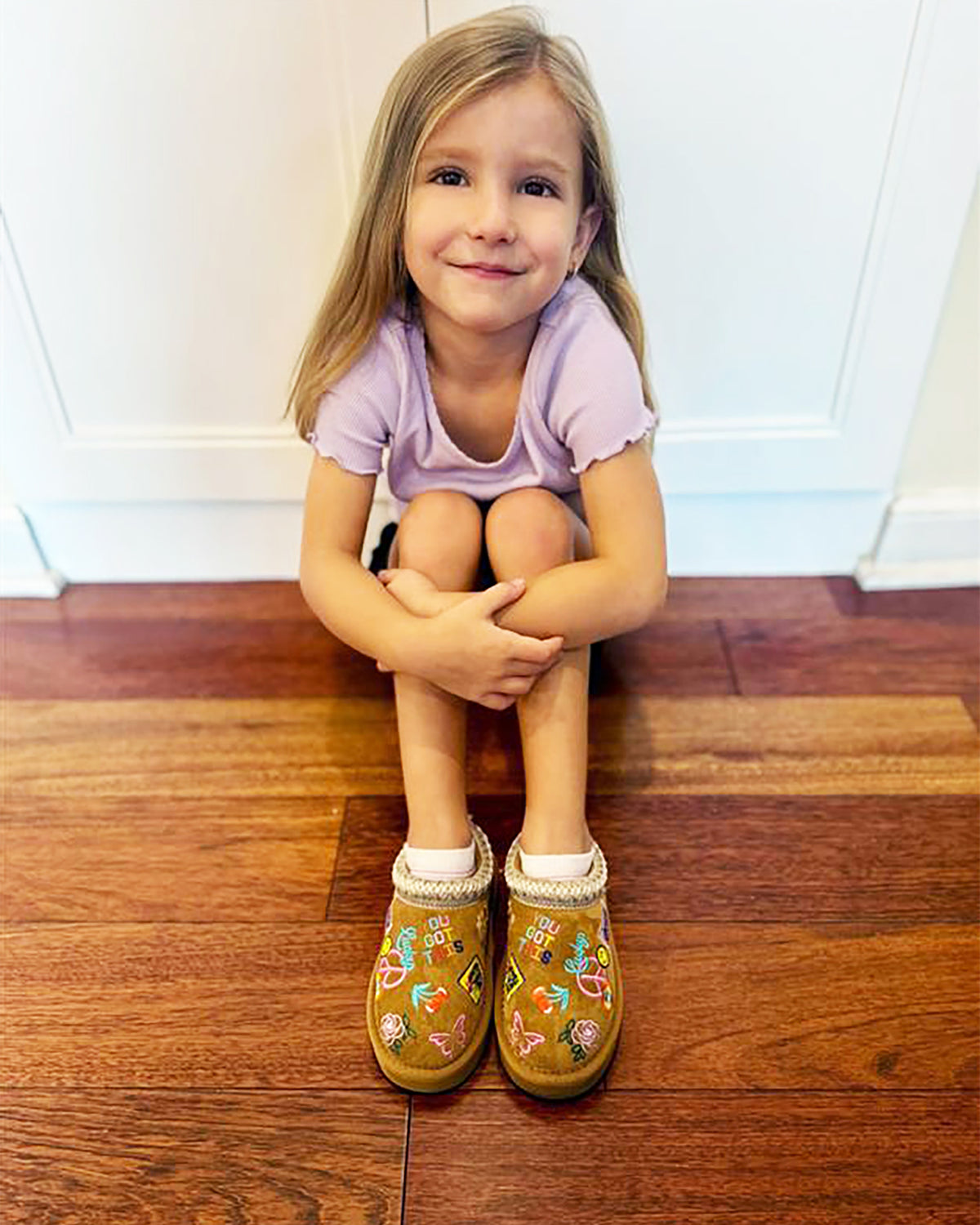 Kids' SELENA Cognac Multi Girls' Slip-On Mule Flat | Steve Madden US