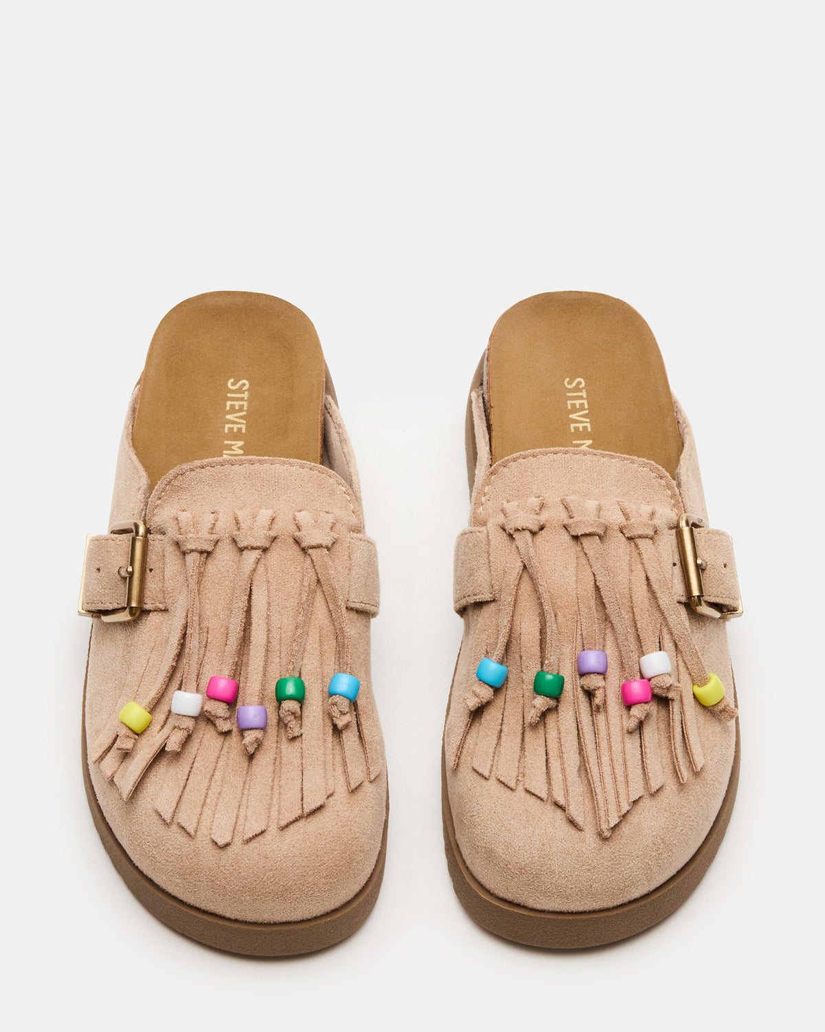 Kids' TREAT Taupe Girls' Slip-On Fringe Flat | Steve Madden for Sale