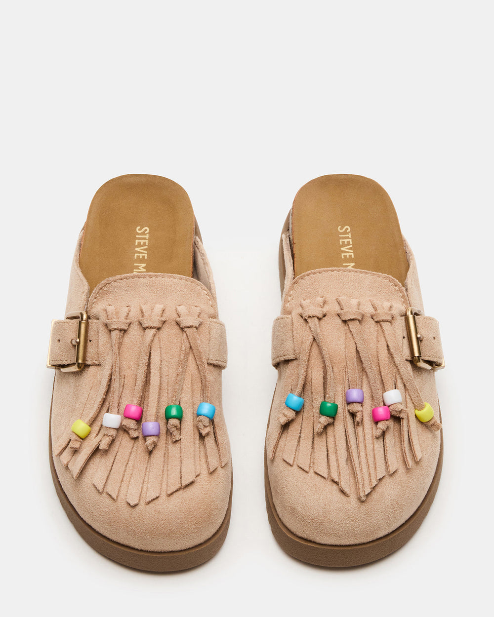 Kids' TREAT Taupe Girls' Slip-On Fringe Flat | Steve Madden for Sale