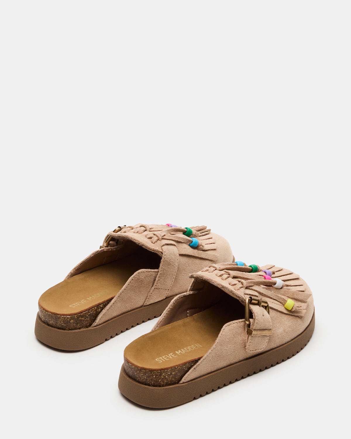 Kids' TREAT Taupe Girls' Slip-On Fringe Flat | Steve Madden for Sale