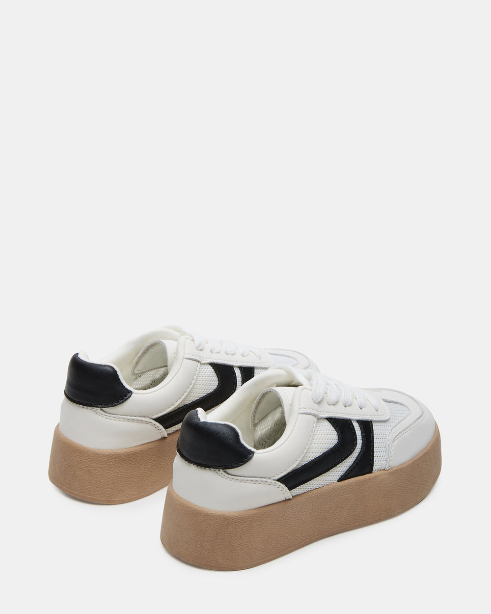 Kids' JERSEY White Girls' Low-Top Platform Sneaker | Steve Madden on Sale