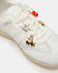 Kids' VERDICT White Multi Low-Top Lace-Up Girls' Sneaker | Steve Madden near me