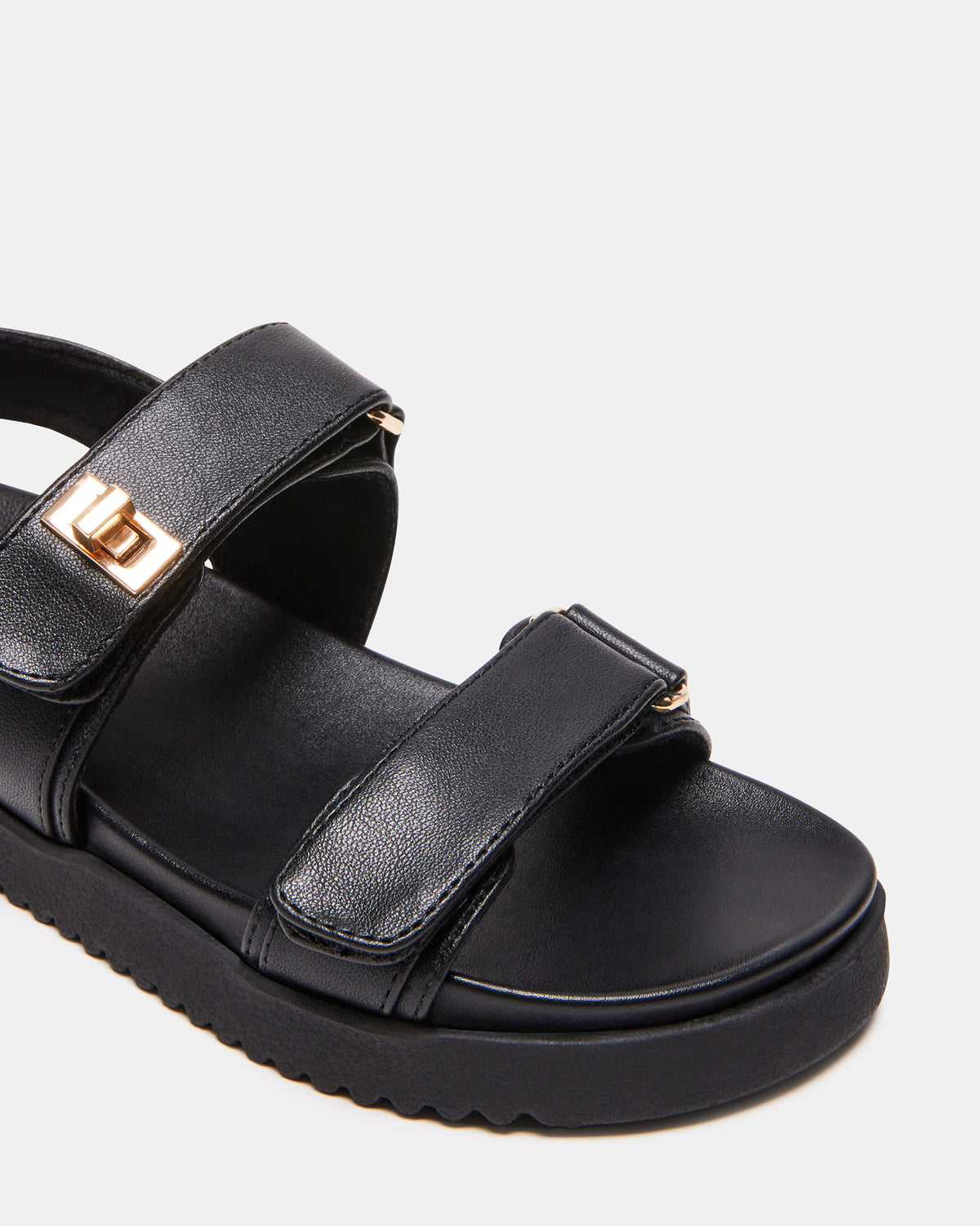 Kids' MONA Black Girls' Flatform Sandal | Steve Madden outlet