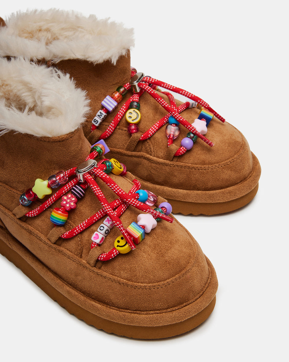 Kids' GLAZER Cognac Girls' Lace-Up Ankle Boot | Steve Madden Sale