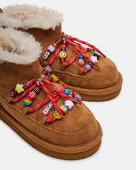 Kids' GLAZER Cognac Girls' Lace-Up Ankle Boot | Steve Madden Sale