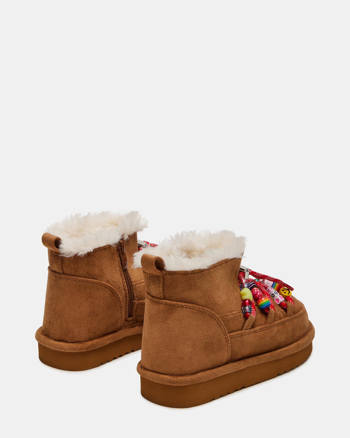 Kids' GLAZER Cognac Girls' Lace-Up Ankle Boot | Steve Madden Sale