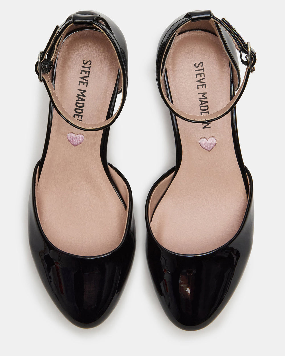 Kids' PRETTYY Black Patent Girls' Block Heel | Steve Madden for Sale